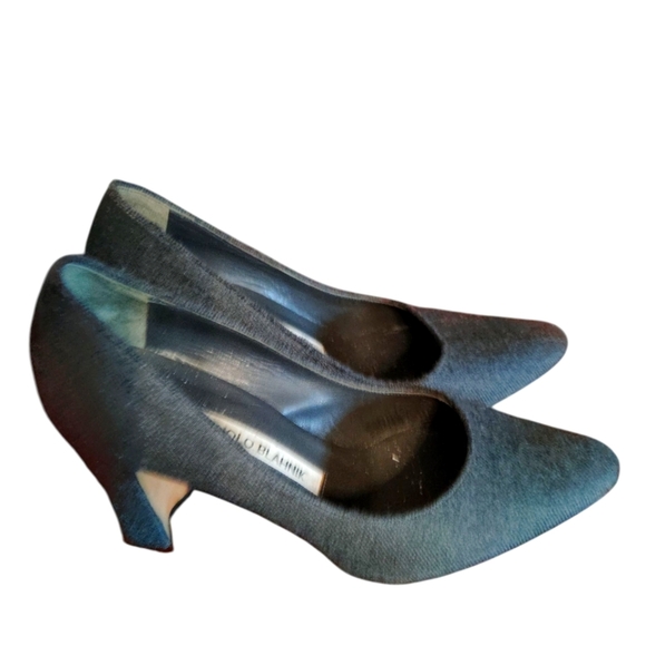 Manolo Blahnik Block Heel Ladies Shoes - Picture 1 of 16